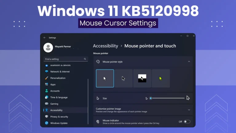Microsoft Confirms Windows 11 KB5120998 Update Messes With Mouse Cursor Settings